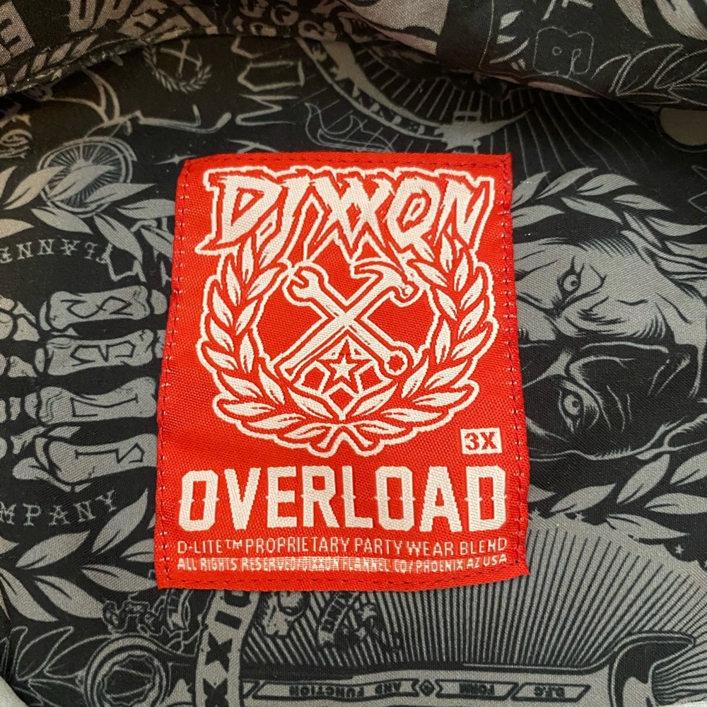 3XL DIXXON “Overload” button down shirt